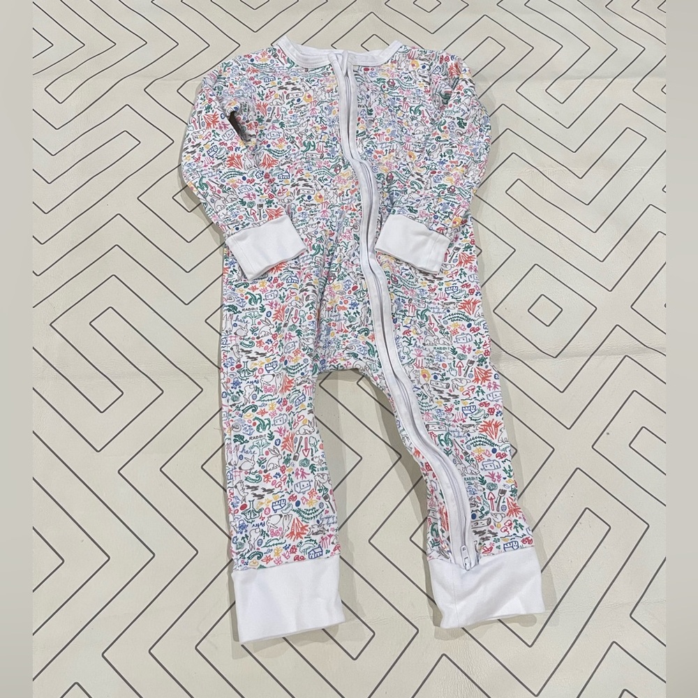 Joy Street Colorful Bunny Zipper Pajama